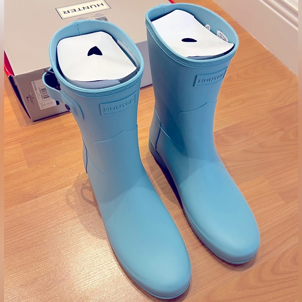NEW Hunter Artic Mint Original Refined Short Rain Boots, Size 11 - Picture 7 of 7
